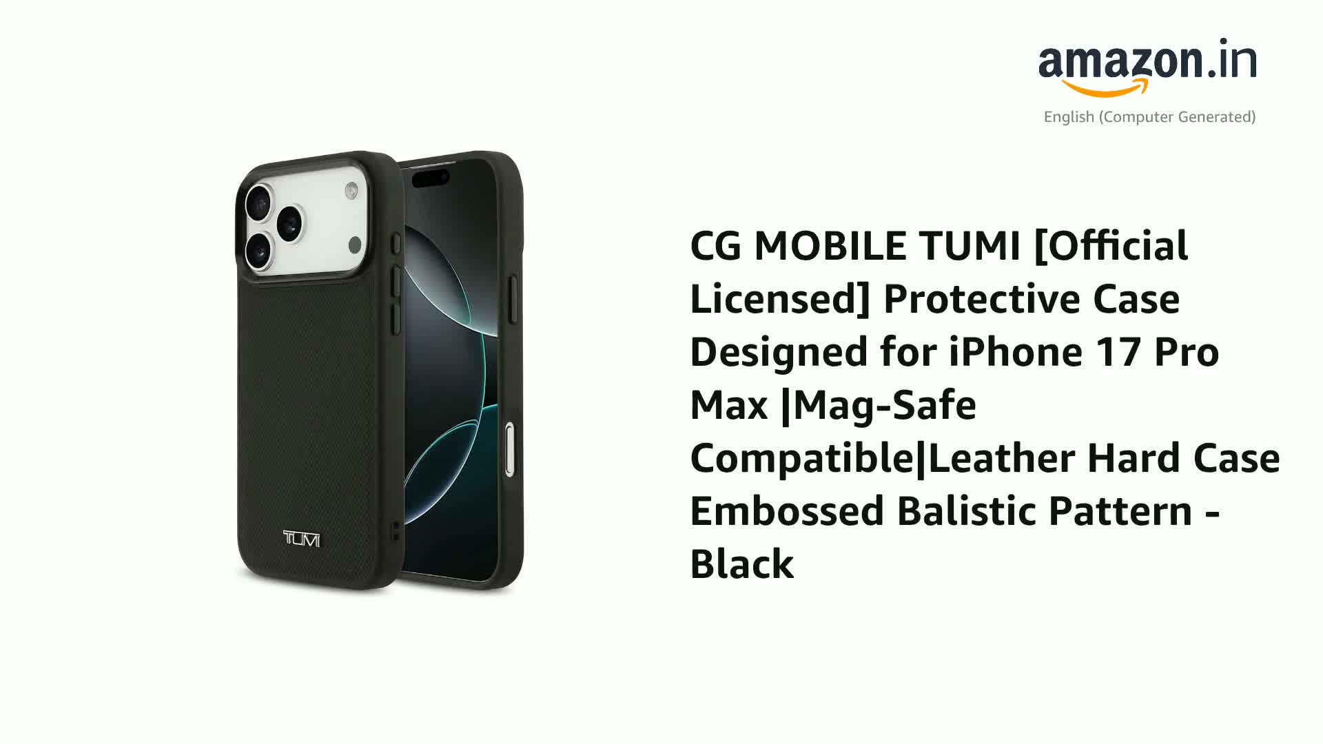 CG MOBILE TUMI [Official Licensed] Protective Case Designed
